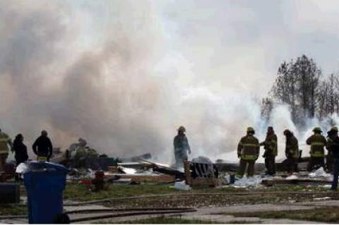 HOME EXPLOSION LEAVES 2 DEAD