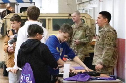 EIGHTH GRADERS ATTEND CAREER FAIR AT WAGNER ARMORY