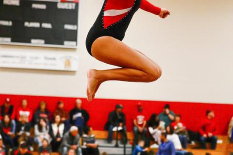 WAGNER BON HOMME GYMNASTS PLACE 2ND AT HOME INVITE
