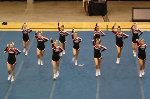 CHEERLEADERS PARTICIPATE AT STATE