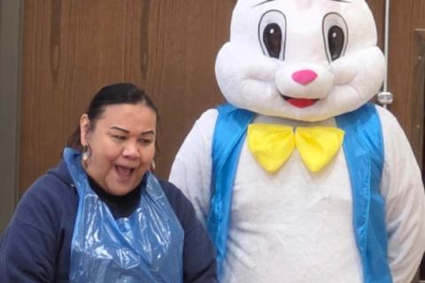 EASTER CARNIVAL FILLS AUXILIARY GYM WITH FUN AND ACTIVITIES