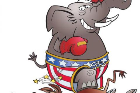 REPUBLICANS WIN IN STUDENT MOCK ELECTION