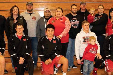WAGNER SENIOR WRESTLERS AND PARENTS HONORED