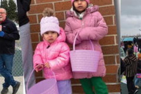 Easter Fun at WCS Playground for Easter Egg Hunt