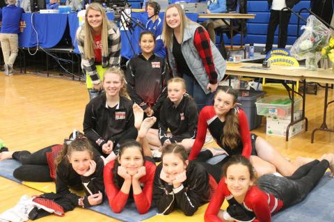 WAGNER-BON HOMME GYMNASTS PLACE 7TH AT STATE