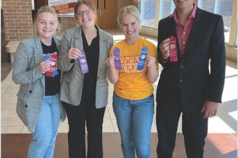 ORAL INTERP COMPETE AT HARRISBURG INVITE