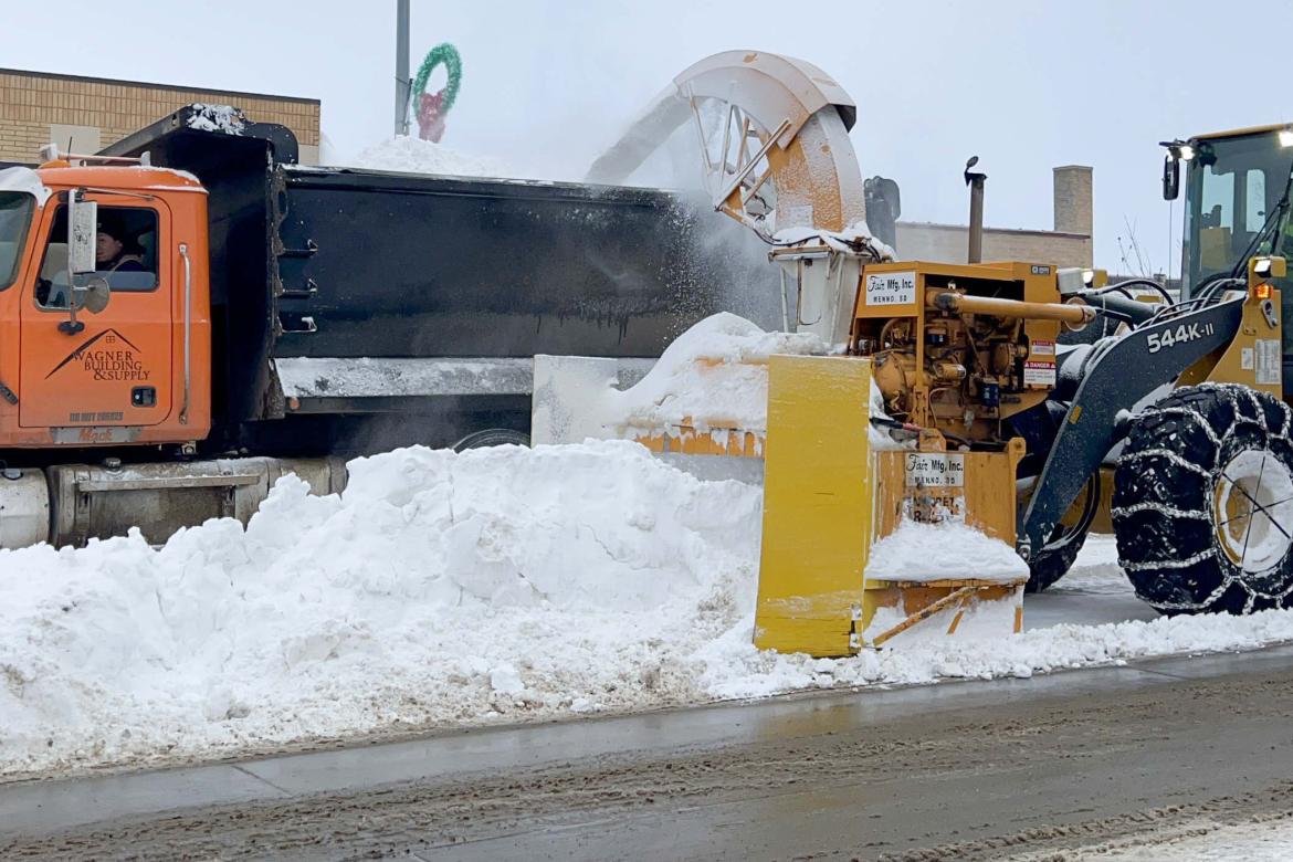 WAGNER CITY WORKS HARD TO KEEP THE STREETS CLEARED