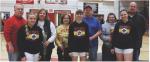 Avon Senior Lady Pirates were honored during Senior Night on Thursday, February 12. Pictured from left are Kate Swier, daughter of Scott and Teresa Swier; Abby Gretschmann, daughter of Connie and Gene Gretschmann; and Alexis Vanderlei, daughter of Amy and